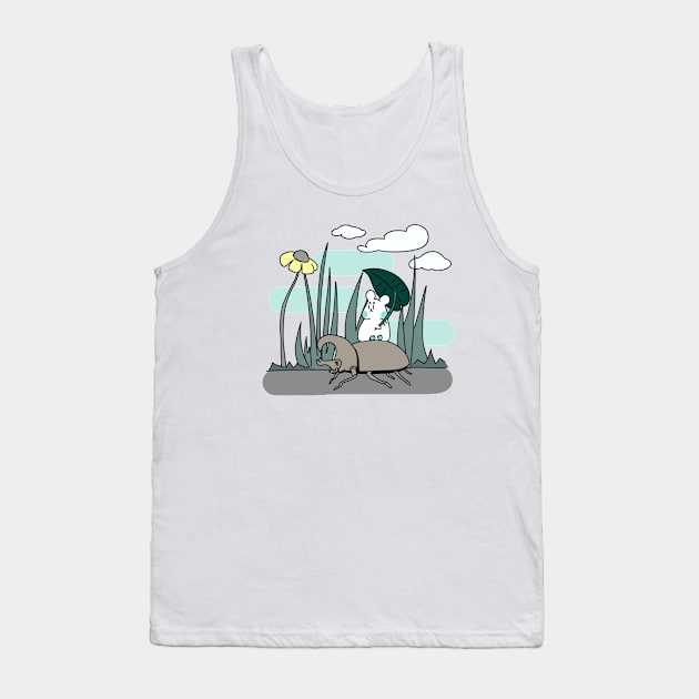 Pufipufi and the beetle Tank Top by pufipufi